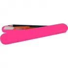 Mini estojo rosa neon de plastico  - 1524821