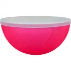 petisqueira futebol tampa 240ml rosa neon de plastico  - 1524257