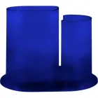 porta lapis cristal azul de plastico  - 1524895