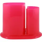 porta lapis rosa neon de plastico  - 1524865