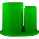 porta lapis verde neon de plastico  - 1524867