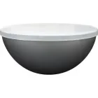 pote mini bowl tampa 240ml prata de plastico  - 1524341