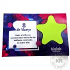 Card personalizado com adesivo formato estrela neon - 2037538