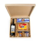 Kit vinho com aperitivos e biscoito - 1859254