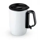 Caneca Inox Branca Parede Dupla 400 ml - 1523124