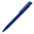 Caneta plástica esferográfica retrátil escrita em azul - 1999848