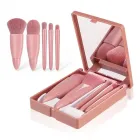 Kit pincel de maquiagem rosa - 2015026