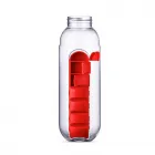 Squeeze Plástico 700ml Porta Comprimido Vermelho - 1532657