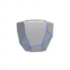 Caixa de som Bluetooth Geo com iluminação - 2000577