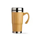 Caneca Bambu de 500ml, pegador de bambu e parte interna em inox - 1700681