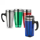 Caneca acrílica 450ml com fundo quadrangular com cabo plástico - 1700675