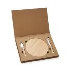 Kit queijo com 3 peças em estojo kraft 1 - 1699673