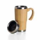 Caneca Bambu de 500ml, pegador de bambu e parte interna em inox - 1642462