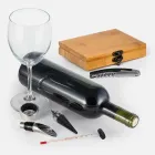 Kit Para Vinho Com Estojo Em Bambu - 1677968