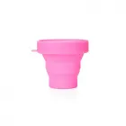 Copo Retrátil de Silicone Rosa 150ml - 1667235