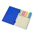 Bloco de anotações plástico com sticky notes, capa colorida e base branca - 1974281