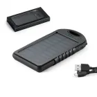 Bateria portátil solar em ABS com painel solar e LED - 2000152