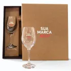 Caixa para Vinho e 2 Taças Personalizada - 1996495