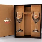 Caixa para Vinho e 2 Taças Personalizada - 1996493