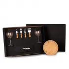 Kit Queijo E Vinho Com Abridor Saca Rolhas- 8 Pçs. - 2009732