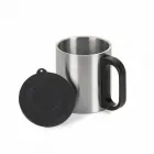 Caneca Inox 180ml - tampa aberta - 2016510