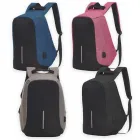 Mochila Poliéster Anti-Furto USB  - Cores - 2016770