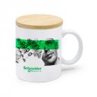 Caneca de Porcelana com Tampa em Bambu Personalizada 3 - 2024558