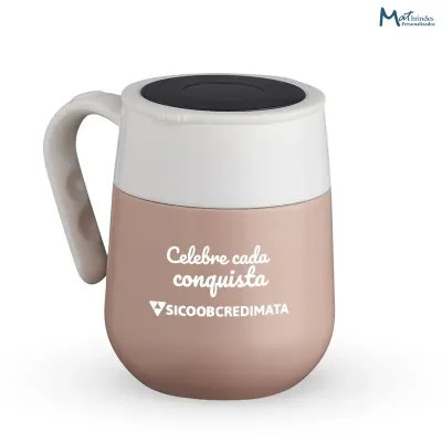 Caneca Térmica Inox com Display Led