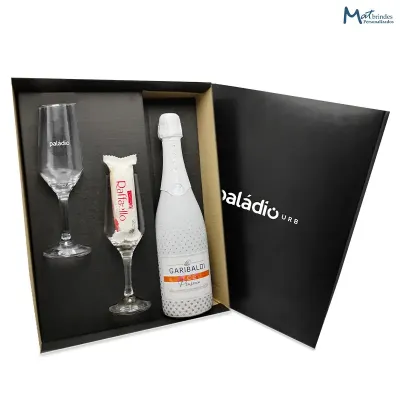 Kit Espumante Garibaldi Ice 750ml com Chocolate