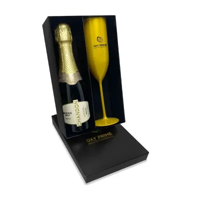 Kit Espumante Chandon Baby com Taça de Acrílico