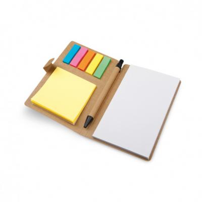 Bloco de anotações com post -it e porta caneta personalizados - 1878482