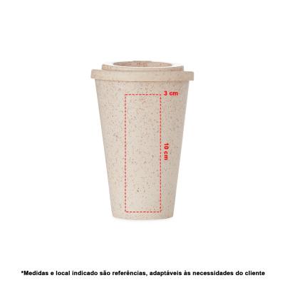 Copo Fibra de Madeira 400ml Personalizado - 1831709