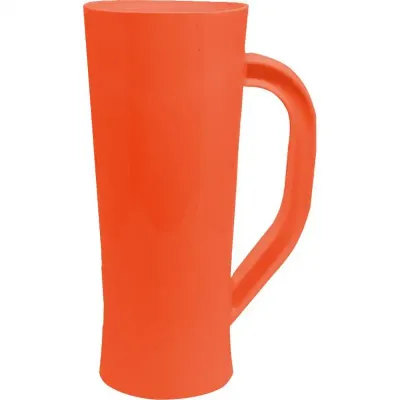 caneca chopp 430ml alaranjado de plastico 