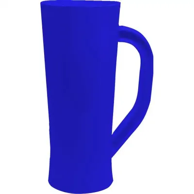 caneca chopp 430ml azul de plastico 