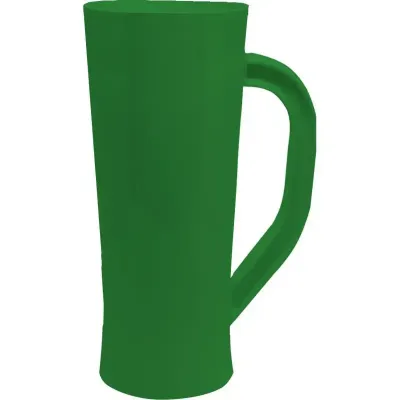 caneca chopp 430ml verde de plastico 