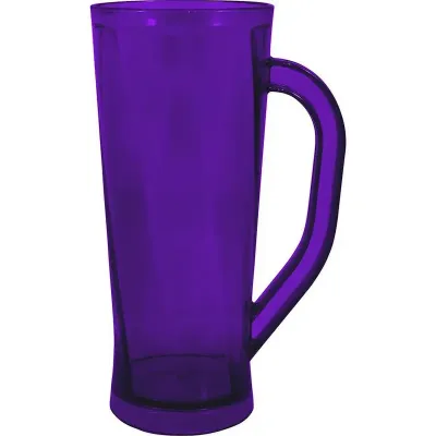 caneca chopp cristal 430ml lilas de plastico  - 1524096