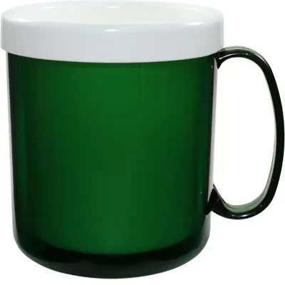 Caneca cristal color 300ml verde de plastico 