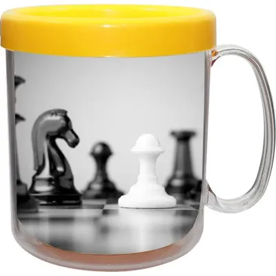 Caneca Foto Térmica Cristal Amarelo 300ml