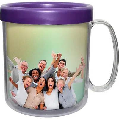 Caneca foto térmica 300ml lilas cl de plastico  - 1525393