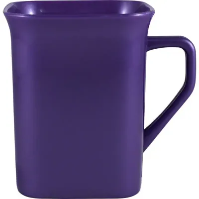 Caneca quadrada 250ml lilas de plastico 