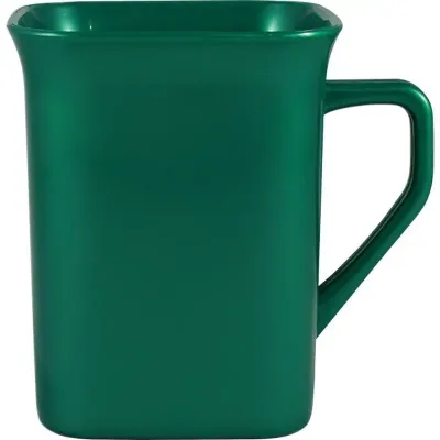 Caneca Quadrada Verde 250mL Plástico Premium