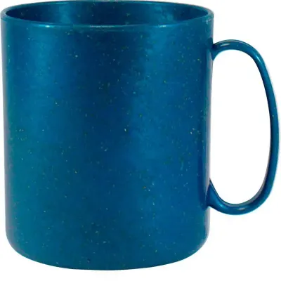 caneca redonda 400ml azul green colors de plastico 