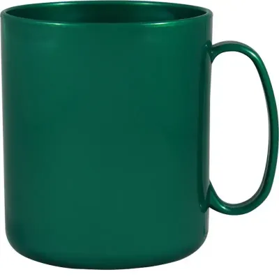 caneca redonda 400ml verde de plastico 