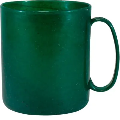 caneca redonda 400ml verde green colors de plastico  - 1523714