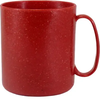 caneca redonda 400ml vermelho green colors de plastico 