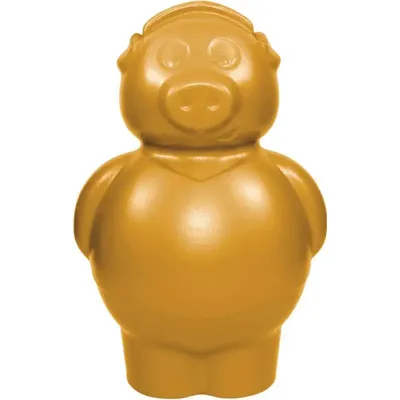 cofrinho porquinho dourado de plastico 