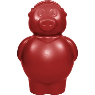 cofrinho porquinho vermelho de plastico 