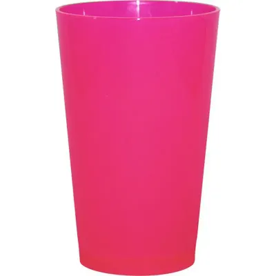 copo cancun 320ml rosa neon de plastico 