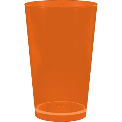 copo cancun cristal 320ml laranja neon de plastico 