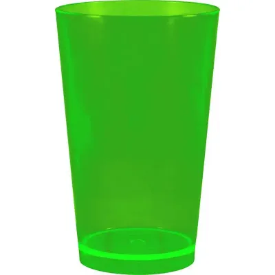 copo cancun cristal 320ml verde neon de plastico  - 1523554